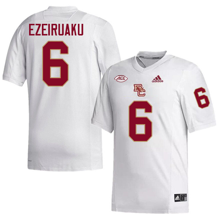 Donovan Ezeiruaku Jersey,#6 Donovan Ezeiruaku Boston College Eagles Football Jersey,Uniforms-White